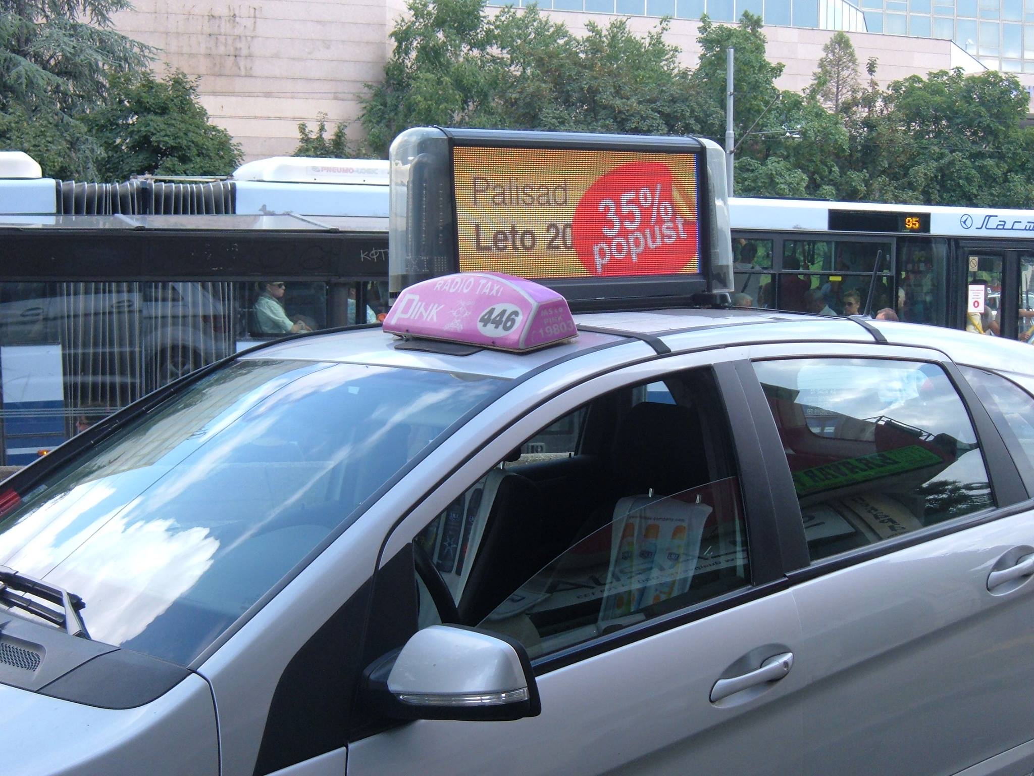 Taxi led display