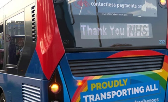 Mobile bus LED Display custom