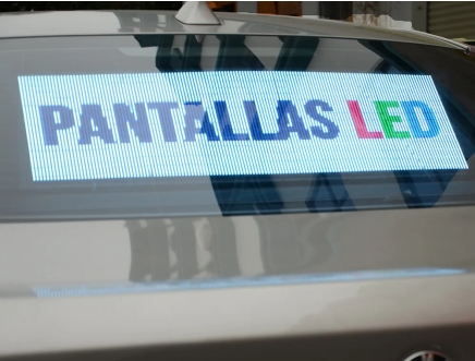 Car Rear Window Transparent LED Screen