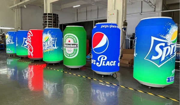 Dynamic Can Shape Cylinder LED Screen