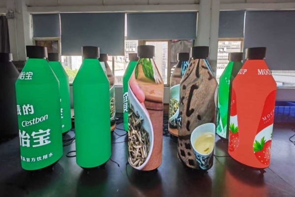 Bottle Shape LED Display