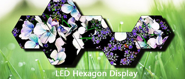 Hexagon LED Display for Exhibitions