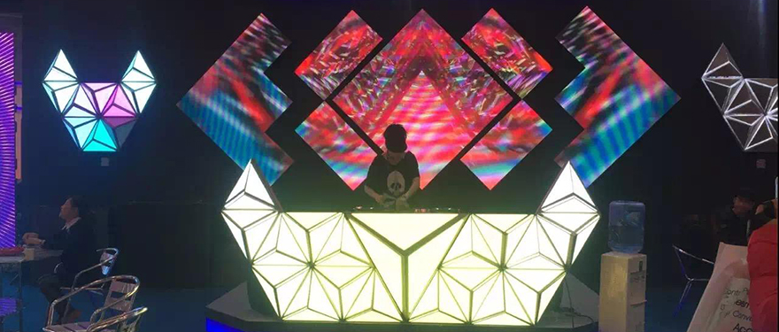 LED-Videowand DJ-Kabine