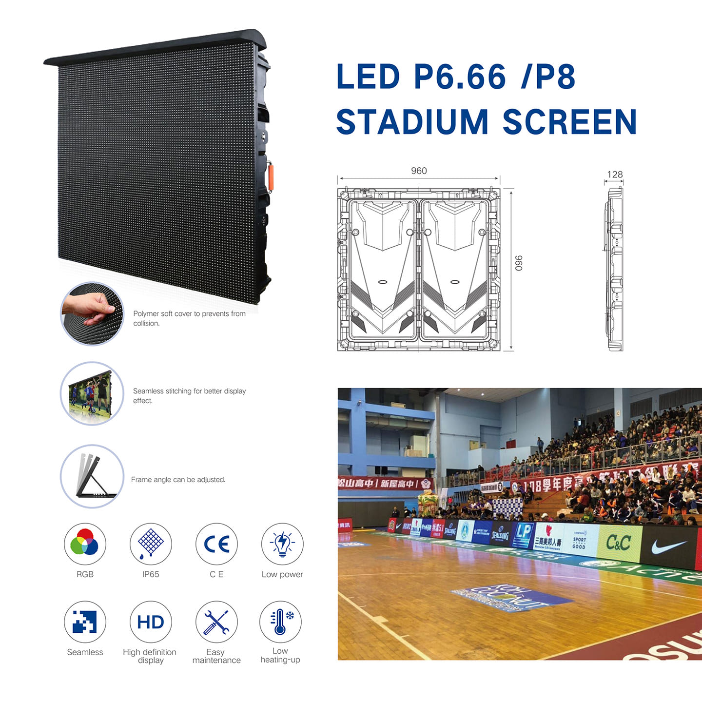 Stadium Perimeter LED Display