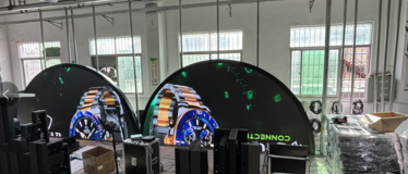 HSC LED Ships P5 Outdoor Circular LED Display to Uzbekistan