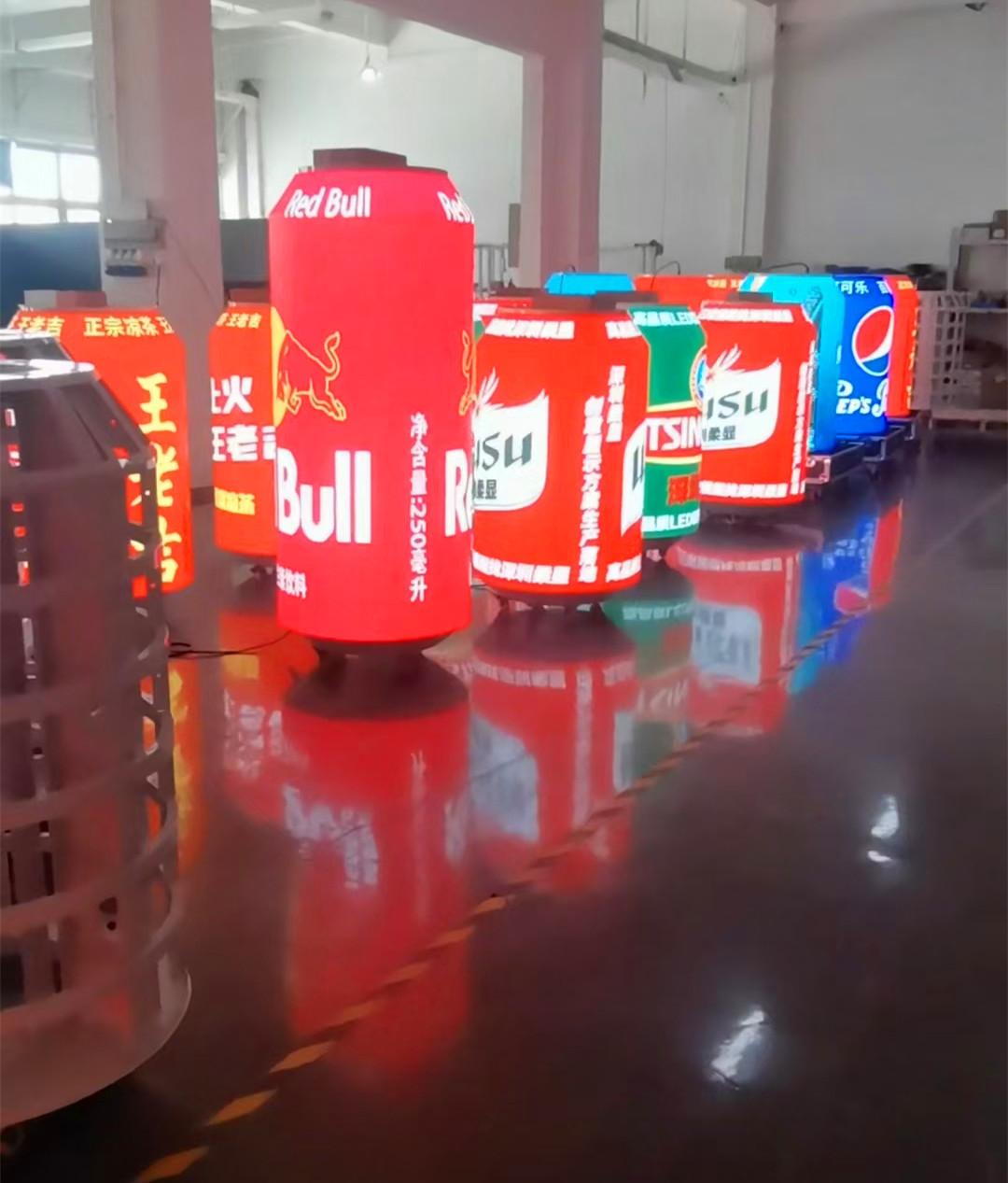 Can Shape Cylinder LED Display