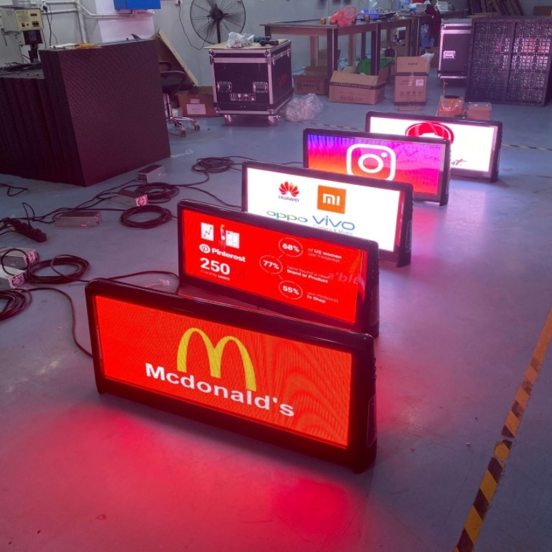 HD Full Color Taxi Top LED Display